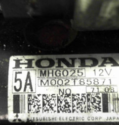 Demarreur HONDA CIVIC 8 Photo n°3