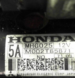 Demarreur HONDA CIVIC 8 Photo n°6