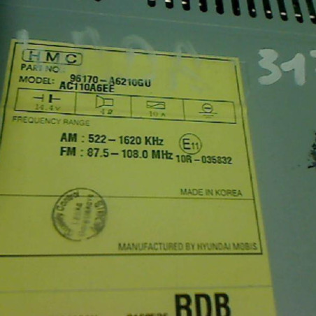 Autoradio d'origine HYUNDAI I 30 3