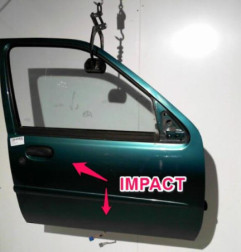 Porte avant droit FORD FIESTA 4 Photo n°1