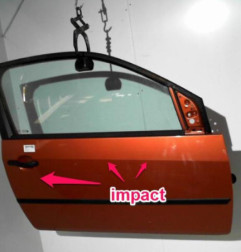 Porte avant droit FORD FIESTA 5 Photo n°1