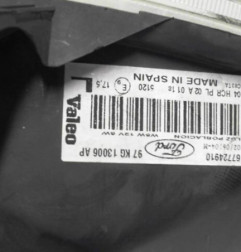 Optique avant principal gauche (feux)(phare) FORD KA 1 Photo n°6