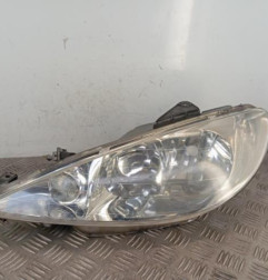 Optique avant principal gauche (feux)(phare) PEUGEOT 206 Photo n°1
