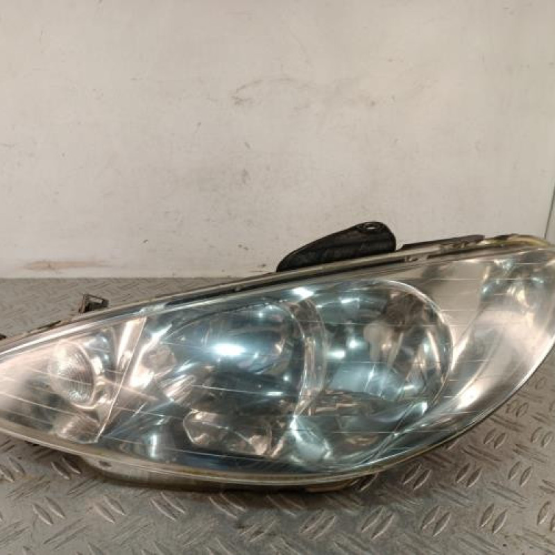 Optique avant principal gauche (feux)(phare) PEUGEOT 206