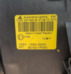 Optique avant principal droit (feux)(phare) KIA VENGA Photo n°5