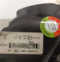 Optique avant principal droit (feux)(phare) FORD FOCUS 3 Photo n°7