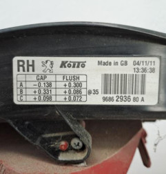 Feu arriere principal droit (feux) PEUGEOT 508 1 Photo n°5