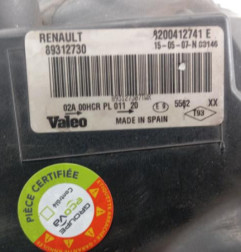 Optique avant principal gauche (feux)(phare) RENAULT MEGANE 2 Photo n°7