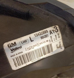 Optique avant principal gauche (feux)(phare) OPEL CORSA D Photo n°4