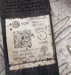 Ceinture avant gauche VOLKSWAGEN TIGUAN 1 Photo n°7
