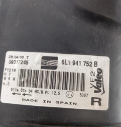 Optique avant principal droit (feux)(phare) SEAT IBIZA 3 Photo n°5