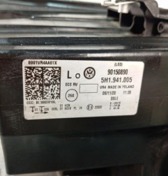 Optique avant principal gauche (feux)(phare) VOLKSWAGEN GOLF 8 Photo n°3