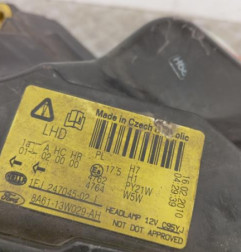 Optique avant principal droit (feux)(phare) FORD FIESTA 6 Photo n°6