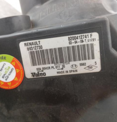 Optique avant principal gauche (feux)(phare) RENAULT MEGANE 2 Photo n°5