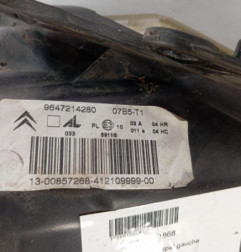 Optique avant principal gauche (feux)(phare) CITROEN C3 1 Photo n°3