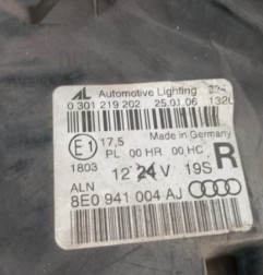 Optique avant principal droit (feux)(phare) AUDI A4 2 Photo n°4