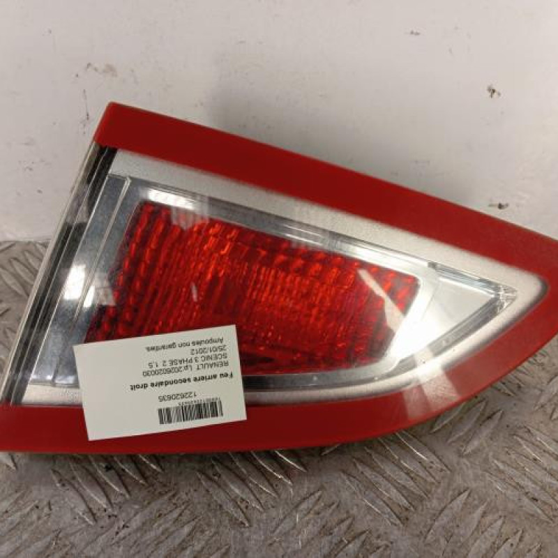 Feu arriere secondaire droit (feux) RENAULT SCENIC 3