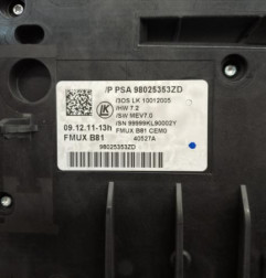 Commande chauffage CITROEN DS5 Photo n°5