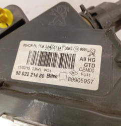 Optique avant principal gauche (feux)(phare) PEUGEOT 208 1 Photo n°7