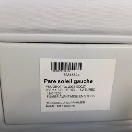 Pare soleil gauche PEUGEOT 208 2