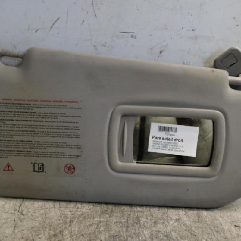 Pare soleil droit RENAULT GRAND SCENIC 3 Pare soleil droit RENAULT GRAND SCENIC 3