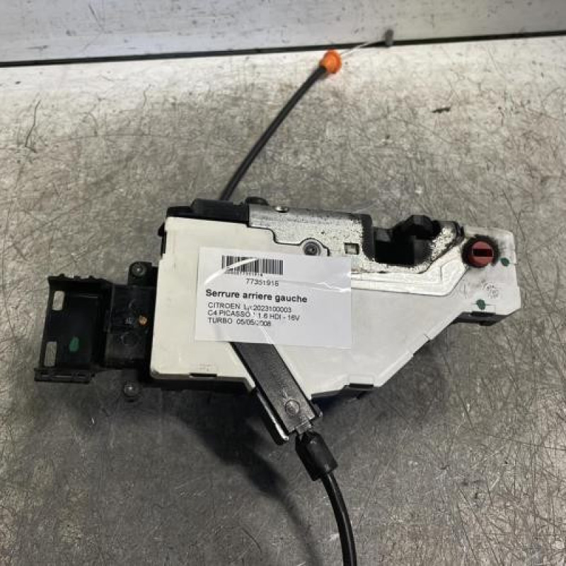 Serrure arriere gauche CITROEN C4 PICASSO 1 Serrure arriere gauche CITROEN C4 PICASSO 1