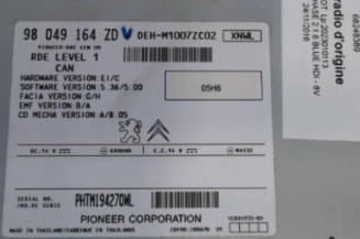 Autoradio d'origine PEUGEOT 208 1