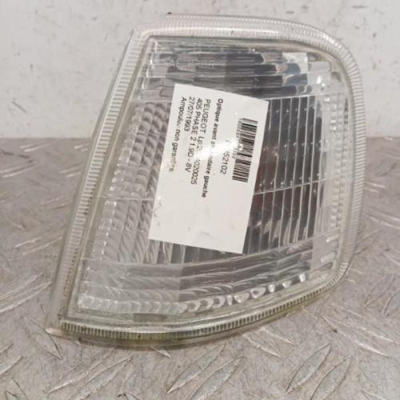 Optique avant secondaire gauche (feux)(clignotant) PEUGEOT 405
