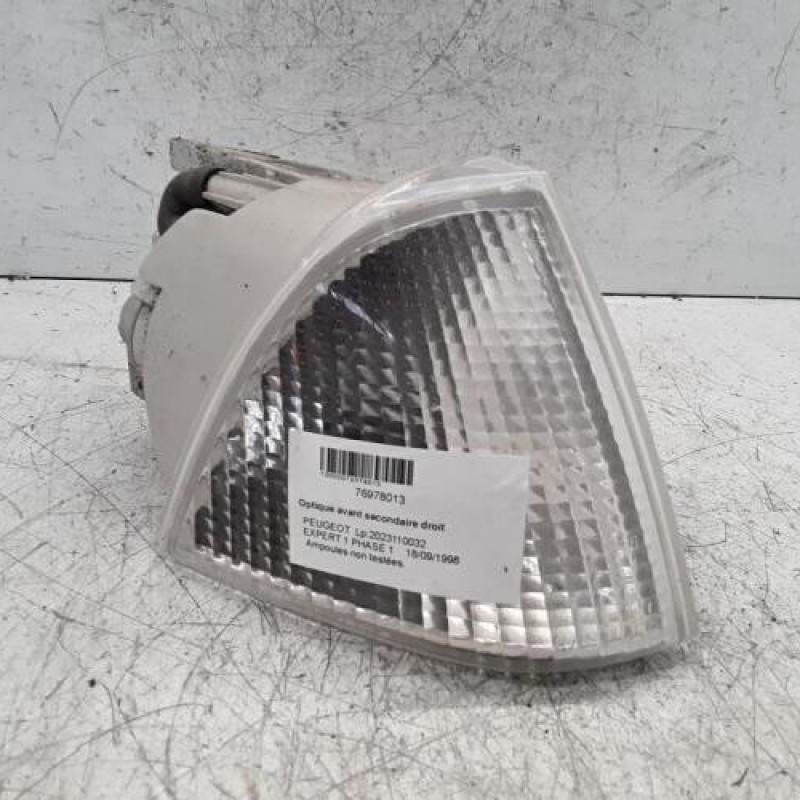 Optique avant secondaire droit (feux)(clignotant) PEUGEOT EXPERT 1