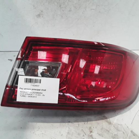 Feu arriere principal droit (feux) RENAULT CLIO 4 Photo n°1