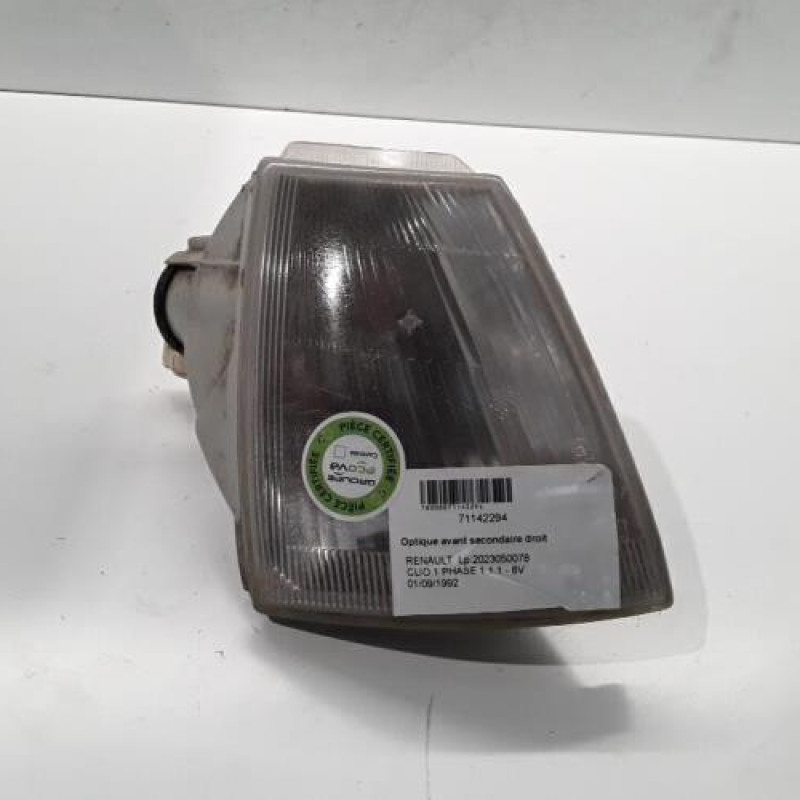 Optique avant secondaire droit (feux)(clignotant) RENAULT CLIO 1