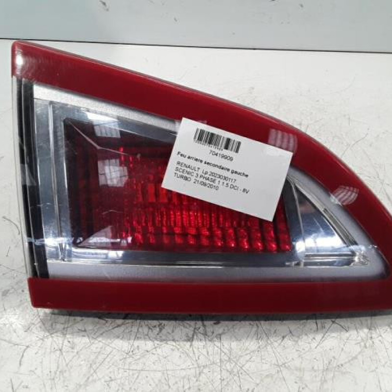 Feu arriere secondaire gauche (feux) RENAULT SCENIC 3