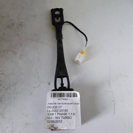 Attache ceinture avant droit PEUGEOT 3008 1 Photo n°1