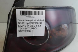 Feu arriere principal droit (feux) SEAT IBIZA 3 Photo n°1