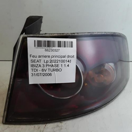 Feu arriere principal droit (feux) SEAT IBIZA 3 Photo n°1