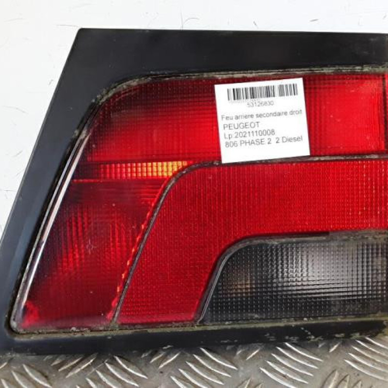 Feu arriere secondaire droit (feux) PEUGEOT 806