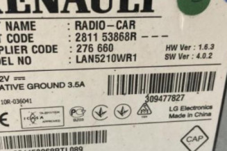 Ecran GPS RENAULT CLIO 4