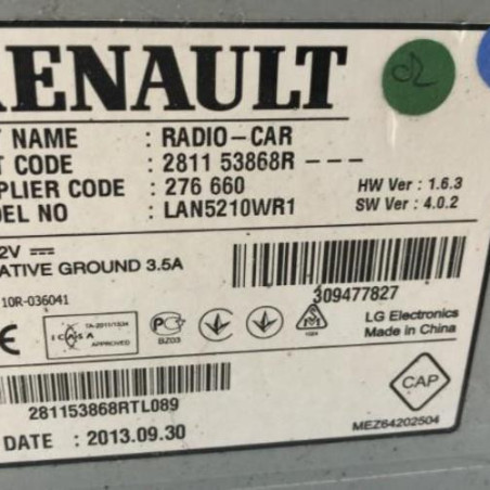 Ecran GPS RENAULT CLIO 4