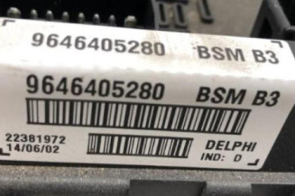 Boitier servitude moteur (BSM) PEUGEOT 206