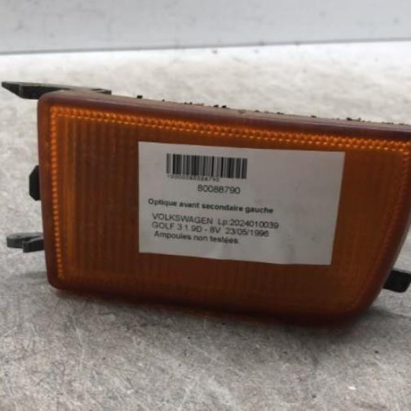 Optique avant secondaire gauche (feux)(clignotant) VOLKSWAGEN GOLF 3