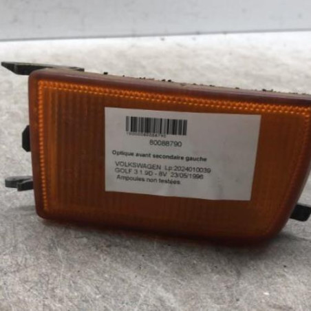 Optique avant secondaire gauche (feux)(clignotant) VOLKSWAGEN GOLF 3