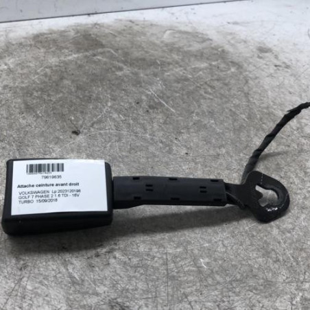 Attache ceinture avant droit VOLKSWAGEN GOLF 7 Photo n°1