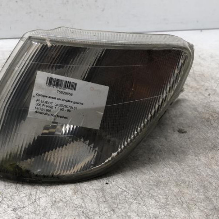 Optique avant secondaire gauche (feux)(clignotant) PEUGEOT 306 Photo n°1