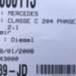 Pare soleil droit MERCEDES CLASSE C 204