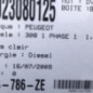 Attache ceinture avant droit PEUGEOT 308 1