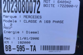 Moteur MERCEDES CLASSE A 169 Photo n°12