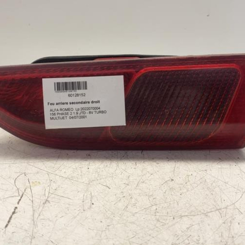Feu arriere secondaire droit (feux) ALFA ROMEO 156