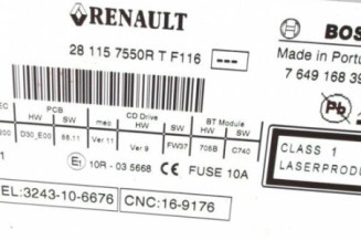 Autoradio d'origine RENAULT MEGANE 3 Photo n°3