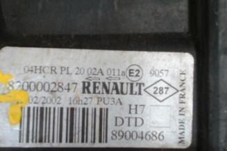 Optique avant principal droit (feux)(phare) RENAULT LAGUNA 2 Photo n°3