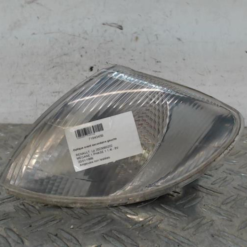 Optique avant secondaire gauche (feux)(clignotant) RENAULT MEGANE 1